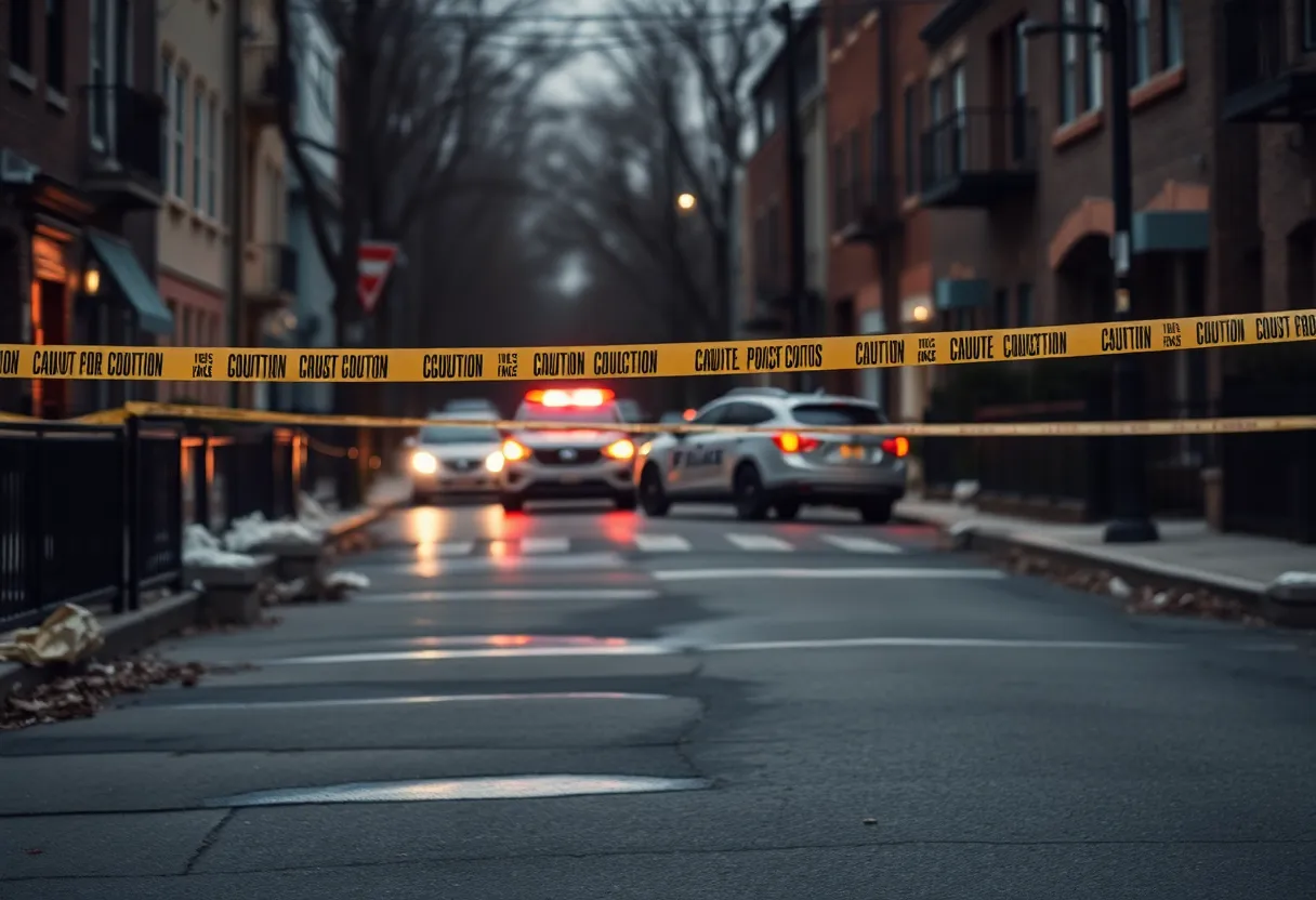 Police scene after a shooting incident in Jacksonville