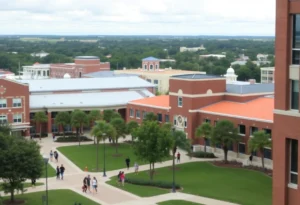 Scenic view of Jacksonville University showing academic growth and student engagement.