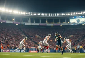 Football game between Jacksonville Jaguars and Seattle Seahawks