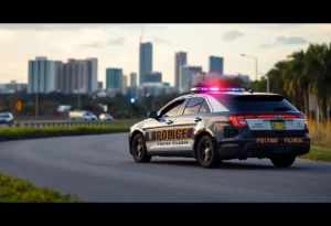 Police conducting a drug bust in Jacksonville, Florida