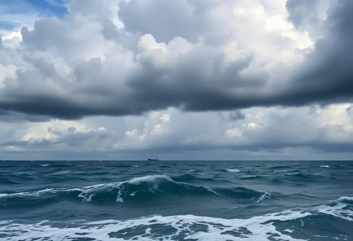 Tropical Storm Jerry causing heavy rainfall and rough seas in the Leeward Islands
