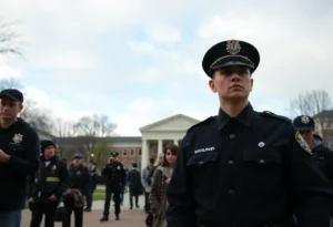 University Campus After Assassination Incident