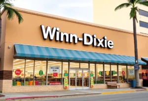 Exterior view of a Winn-Dixie grocery store