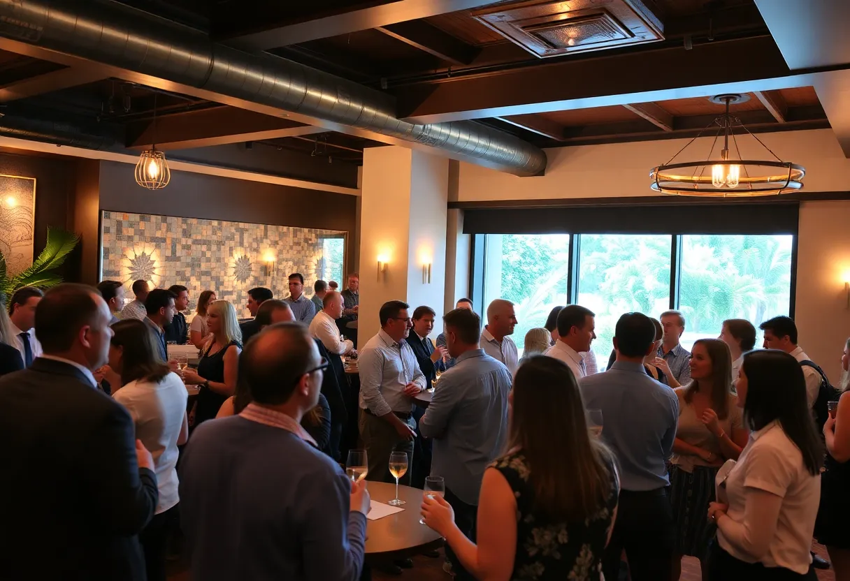 Networking event at Seasons 52 in Coral Gables