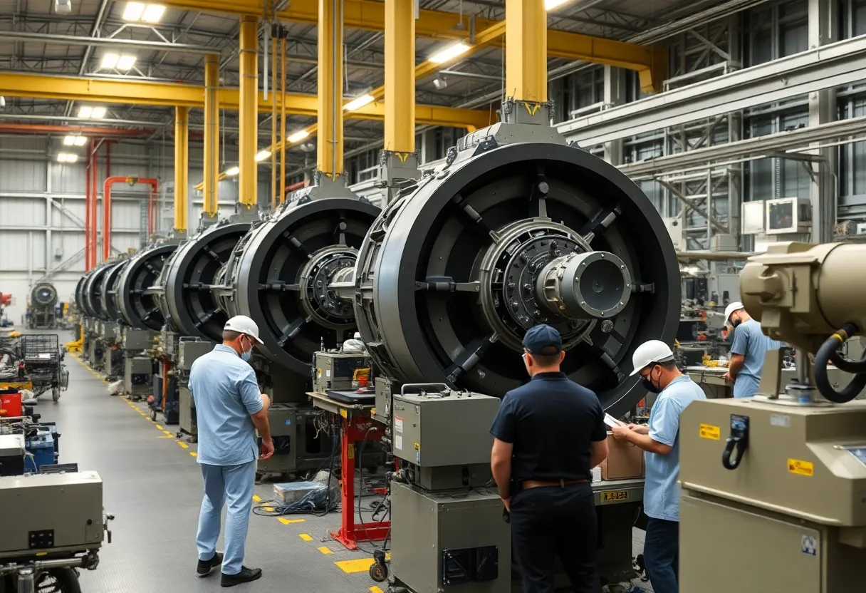 Defense manufacturing environment at JWF Defense Systems