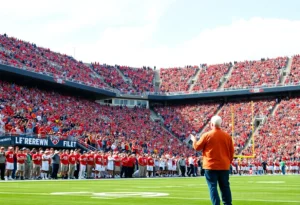 Excited fans at Florida Gators football game