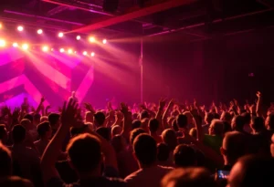 Crowd enjoying a live concert in Jacksonville