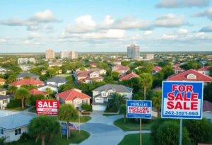 View of homes in Jacksonville, Florida, representing the changing housing market.