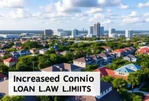 The skyline of Jacksonville with residential properties indicating market changes.