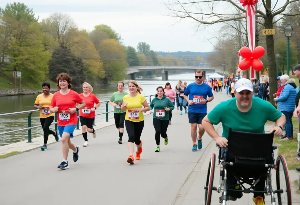 Participants running at the Nemours Children's Health Run & Walk in Jacksonville