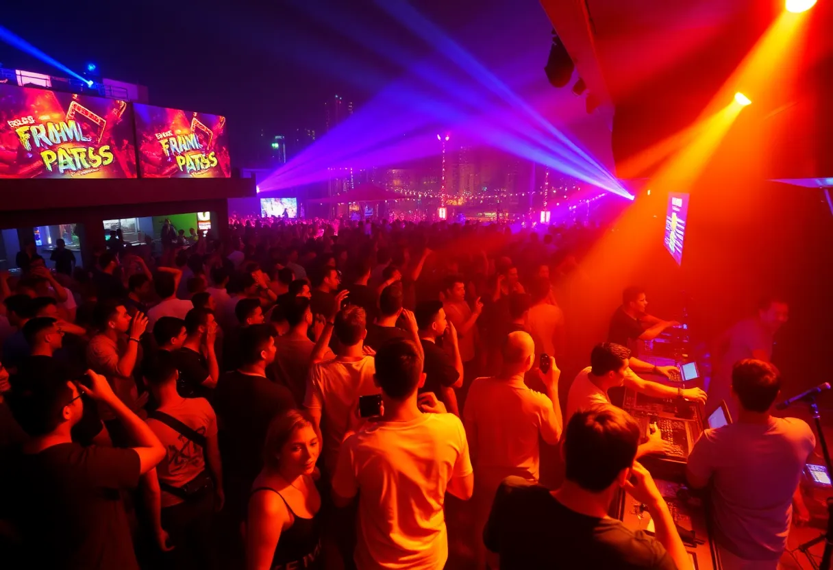 Crowd enjoying live music at JaxDnB Terrace Takeover