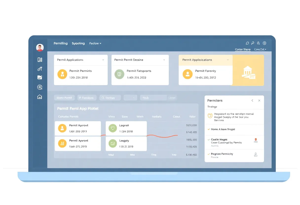 Screenshot of the JaxEPICS online permitting system interface