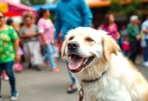 Reunited lost dog and owner in Jacksonville