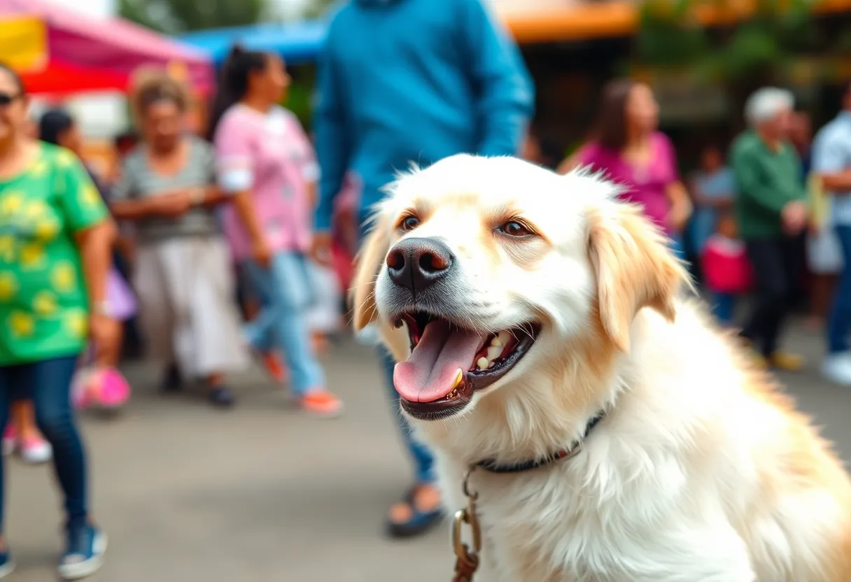 Reunited lost dog and owner in Jacksonville
