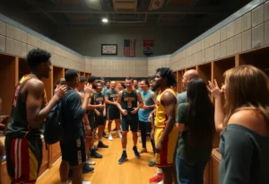 Locker room celebration for Erik Spoelstra's 800th win