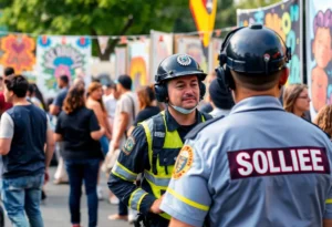 Safety measures at a community event