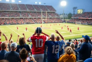 Players from the San Francisco 49ers and Chicago Bears in an intense football game.