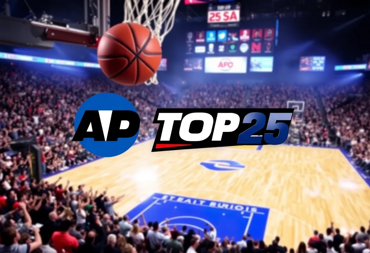 Arizona basketball team celebrating their No. 1 ranking in the AP Top 25 poll