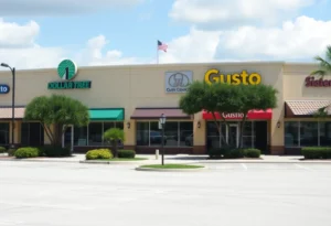 Historic Beach Boulevard Plaza with diverse shops in Jacksonville