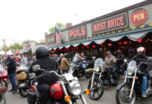 Crowd enjoying live music at the Biketoberfest Survivors Party.