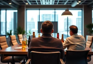 Coca-Cola corporate office sign representing leadership transition