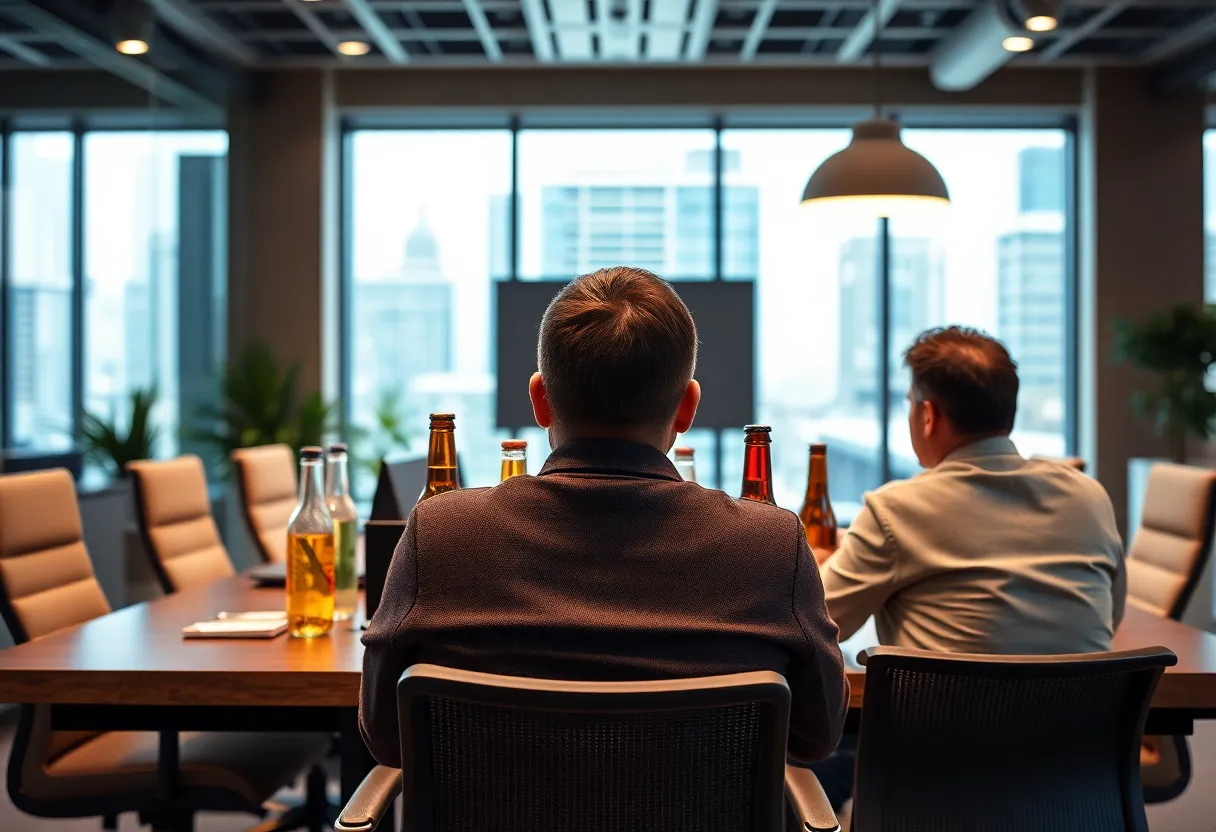 Coca-Cola corporate office sign representing leadership transition