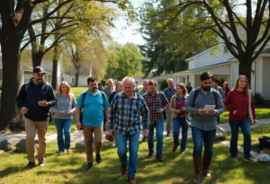 Community members searching for a missing person in Palm Coast