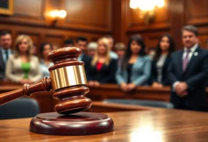 Courtroom scene symbolizing consumer protection and legal ruling