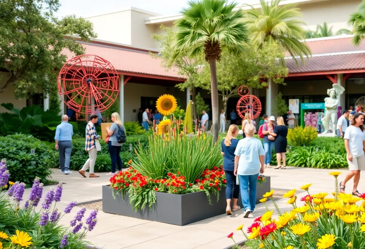 Visitors enjoying the Cummer Museum of Art & Gardens in Jacksonville
