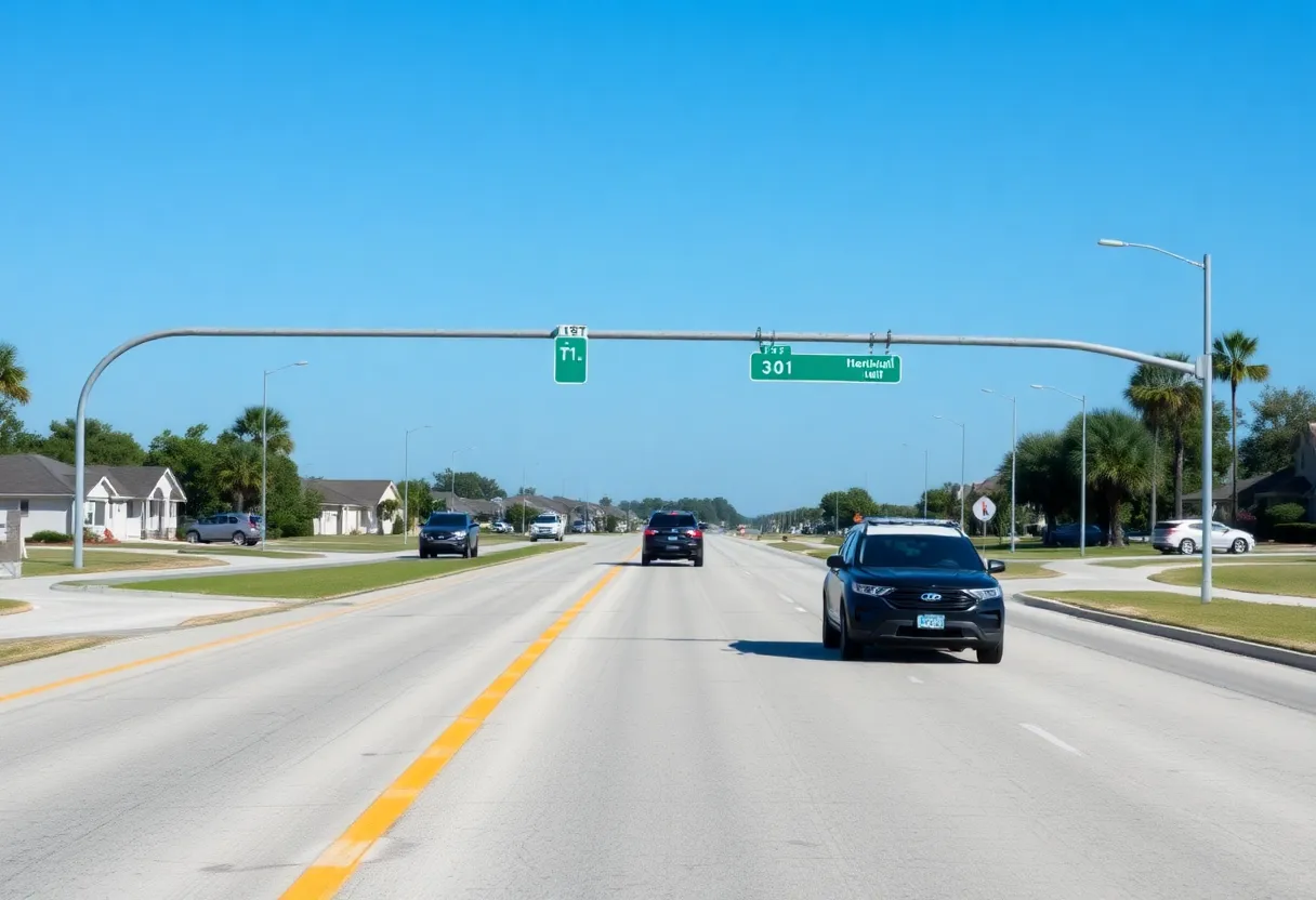 View of U.S. 1 near International Golf Parkway, St. Augustine, Florida where a deputy-involved shooting occurred.