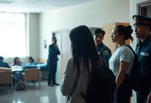 Police at Florida Memorial University dormitory following robbery incident