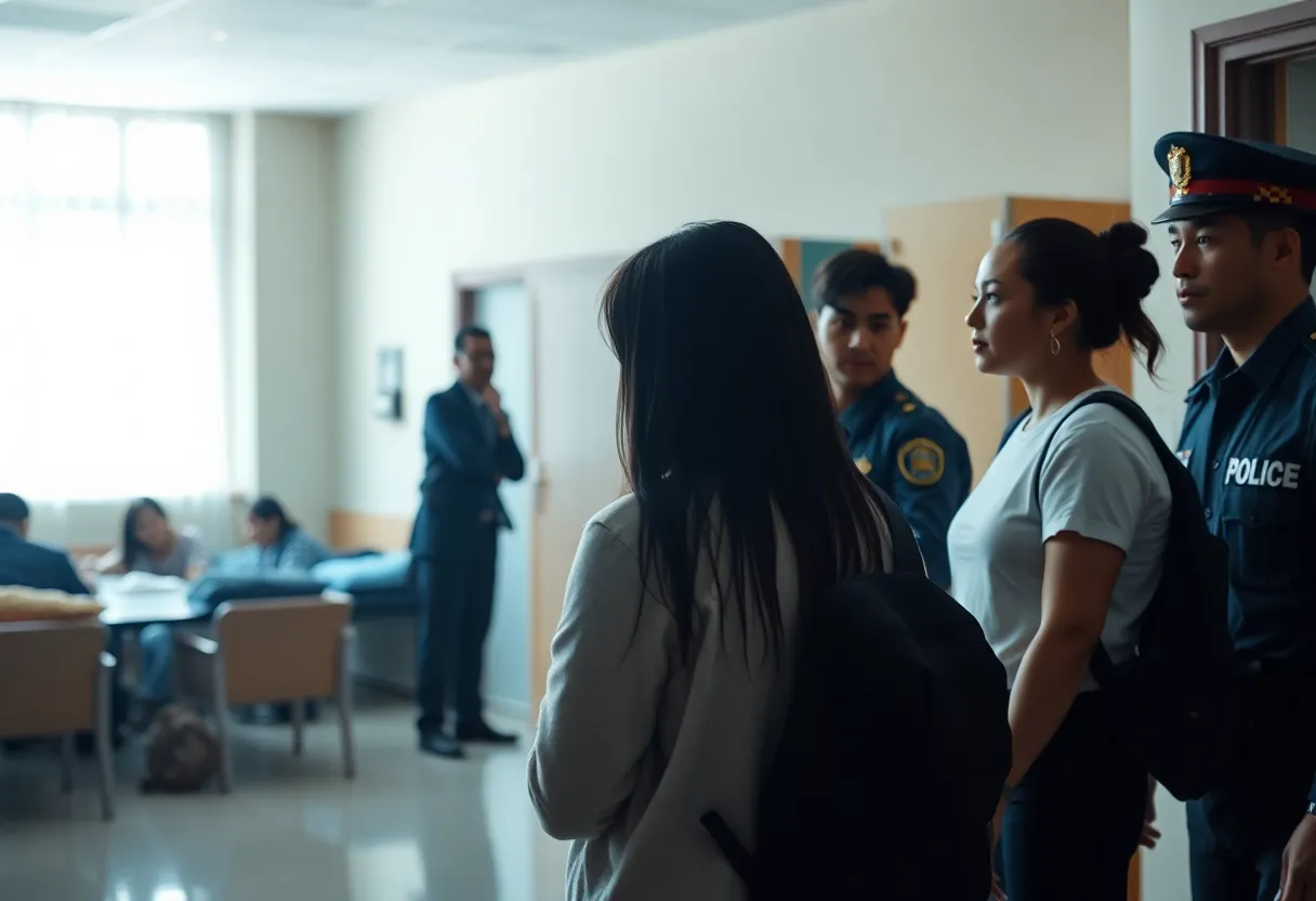 Police at Florida Memorial University dormitory following robbery incident