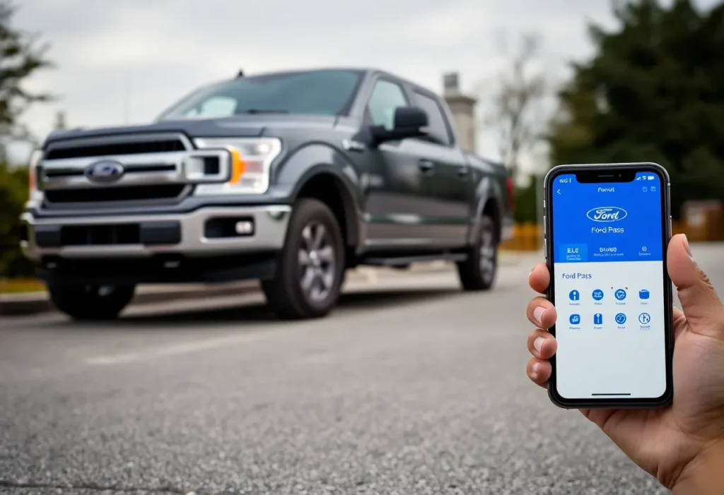 Ford F-150 truck with theft prevention technology
