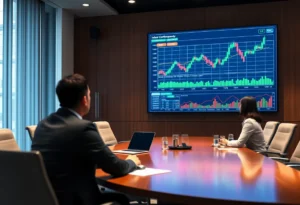 Conference room setup for GEE Group investor call