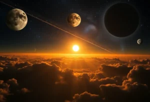 A night sky featuring celestial events over Jacksonville