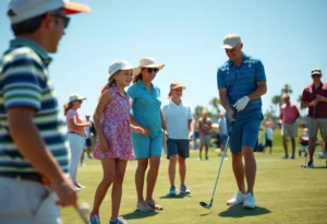 Families playing golf at Jacksonville Beach Golf Club
