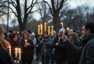 Jacksonville community lighting menorah in remembrance