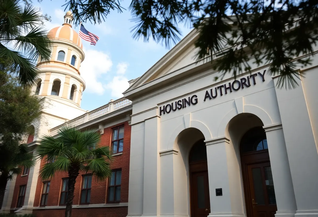 Exterior view of the Jacksonville Housing Authority building in Florida.