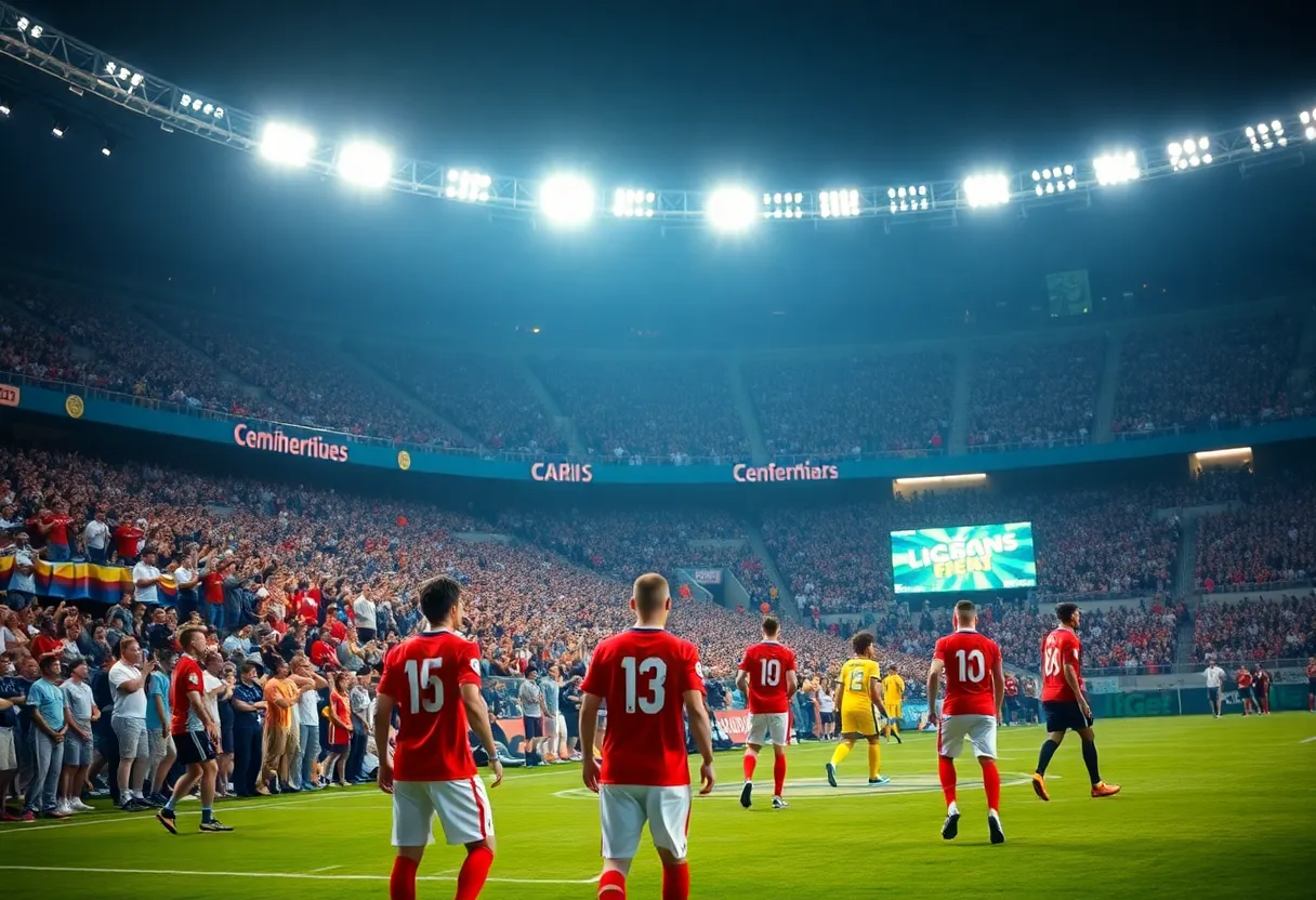 Jacksonville Jaguars players celebrating a victory on the field.