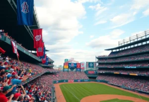A bustling Jacksonville Jumbo Shrimp game with fans enjoying the atmosphere