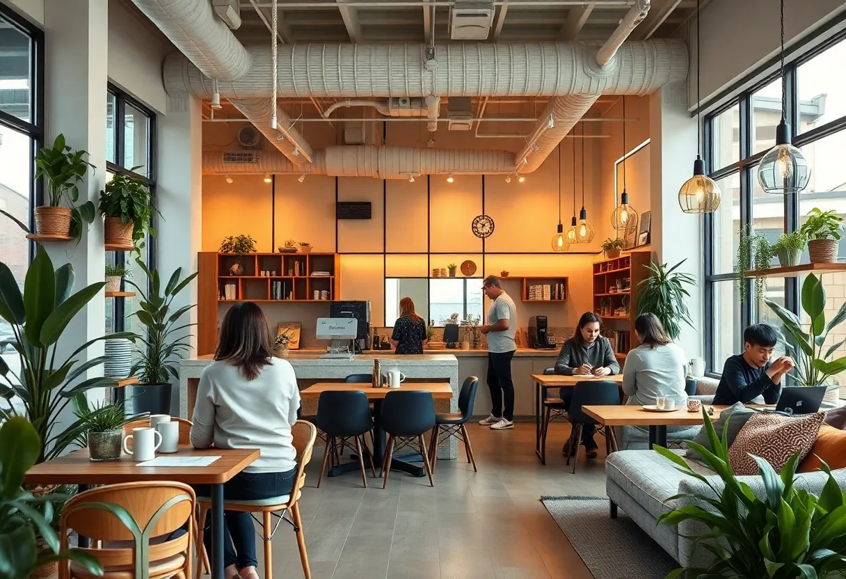 Real estate office with integrated coffee shop in Jacksonville