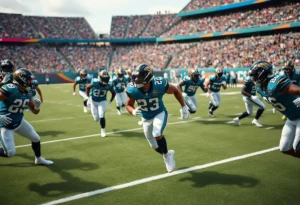 Jacksonville Jaguars playing against Indianapolis Colts