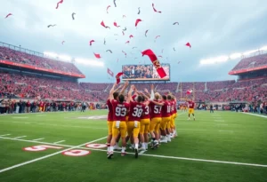 Jacksonville Jaguars celebrating their playoff clinching victory