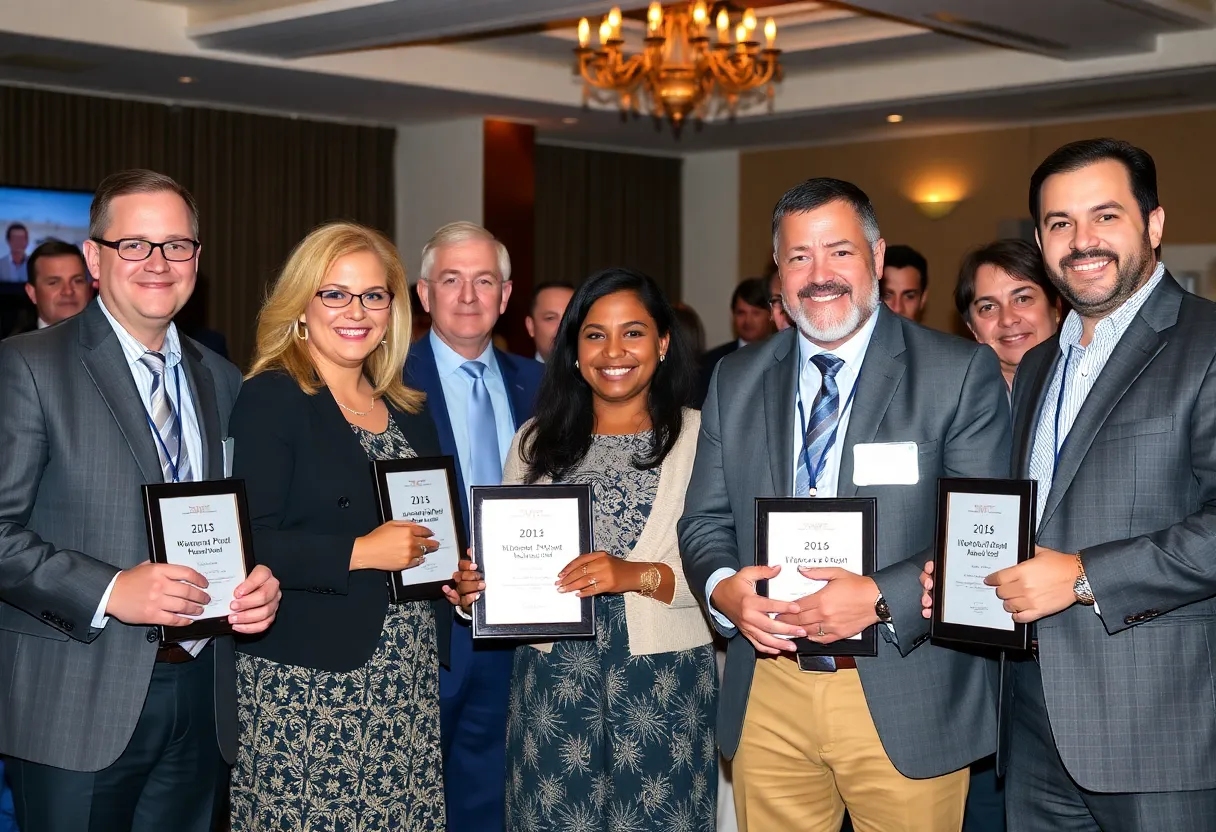 Local entrepreneurs being honored at the JAX Chamber event