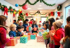 Families celebrating the holidays at Nemours Children's Health