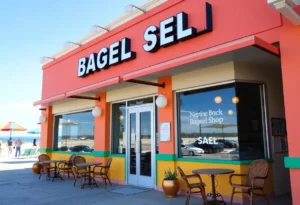Exterior view of Jeff's Bagel Run in Neptune Beach, Florida