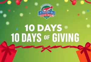 Promotional image for Jacksonville Jumbo Shrimp's 10 Days of Giving event