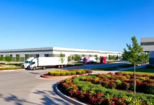 Rendering of the logistics park in Jacksonville