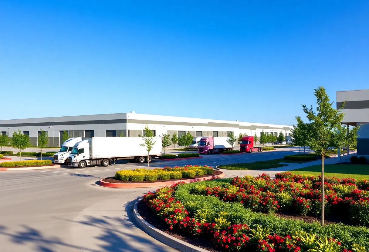 Rendering of the logistics park in Jacksonville