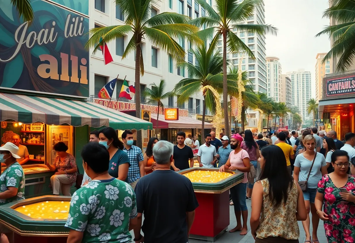 A colorful view of Miami demonstrating local culture and community.